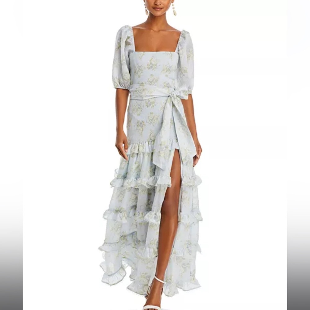 V. Chapman Elsie Ruffled Maxi Dress